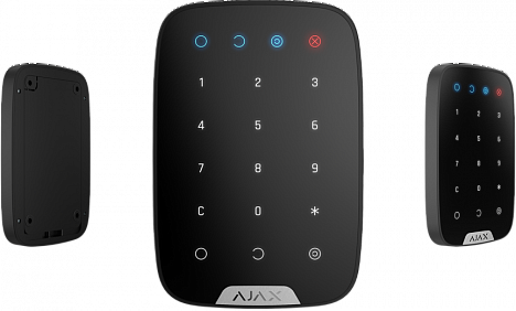 Ajax KeyPad беспроводная сенсорная клавиатура (черная)