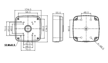 Коробка монтажная RVI-MB2