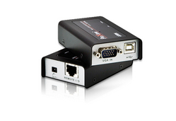 Aten CE100-A7-G  Удлинитель/extender, VGA/SVGA+KBD+MOUSE USB,  100 метр.,