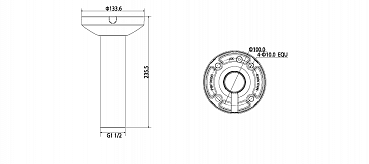 Кронштейн потолочный RVI-380BH