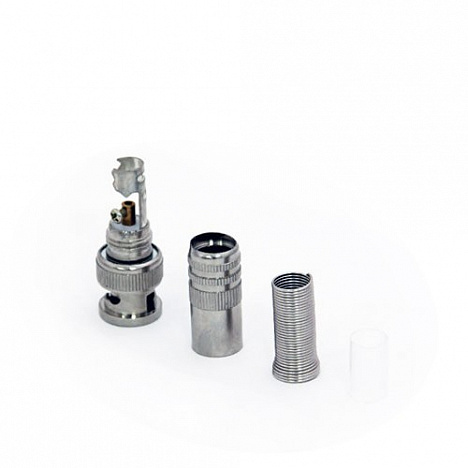 Штекер BNC под винт с металлической пружиной