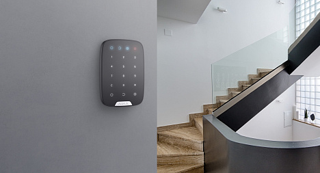 Ajax KeyPad беспроводная сенсорная клавиатура (черная)